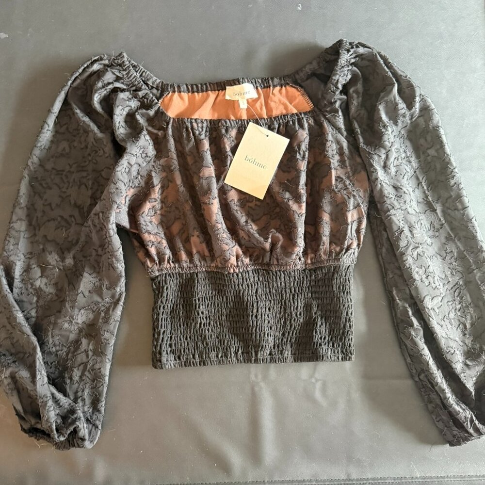 Black lace top - S - NWT